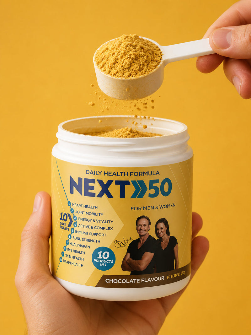 NEXT50 scoop and daily wellness ritual
